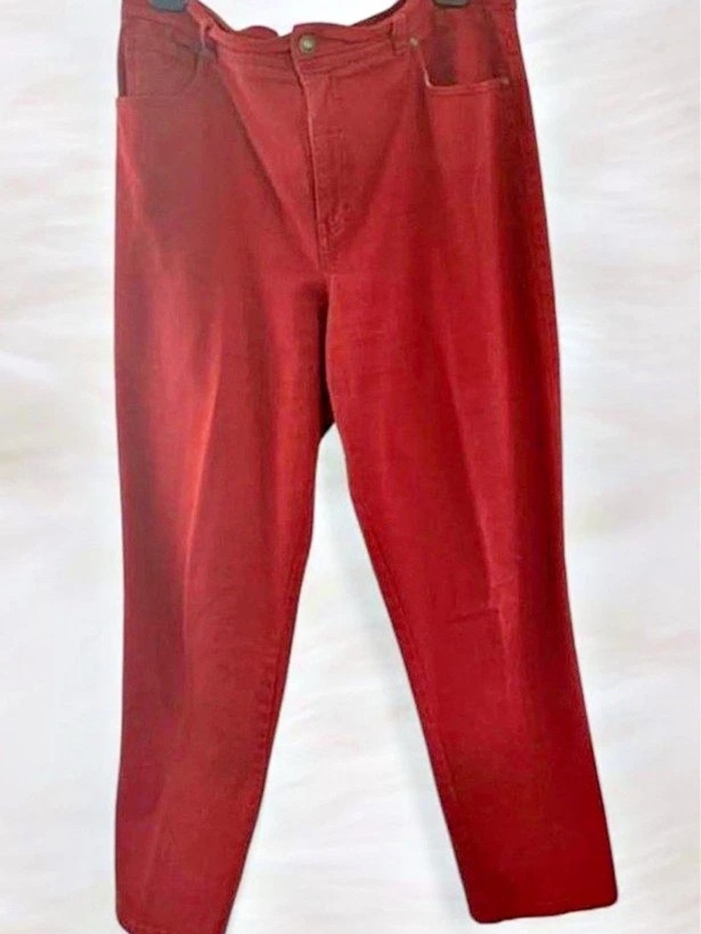 Gloria Vanderbilt Amanda Classic Tapered Jeans Women's Straight Leg Jeans in Red